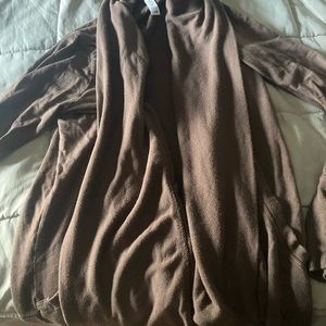 Athleta XSP light sweater wrap, light brown